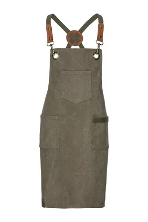 Kinderlatzschürze Canvas Olive