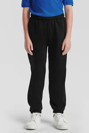 Kids´ Premium Elasticated Cuff Jog Pants Black
