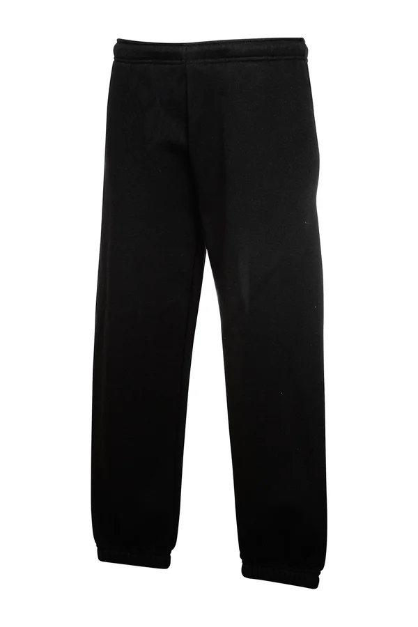 Kids´ Premium Elasticated Cuff Jog Pants Black