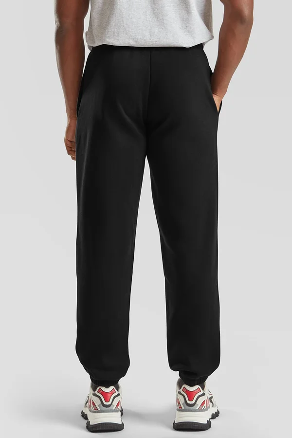 Premium Elasticated Cuff Jog Pants Black