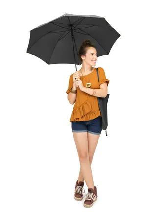 AC-Stockschirm ÖkoBrella, waterSAVE® Black