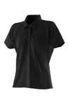 Ladies´ Piped Performance Polo Black / Black