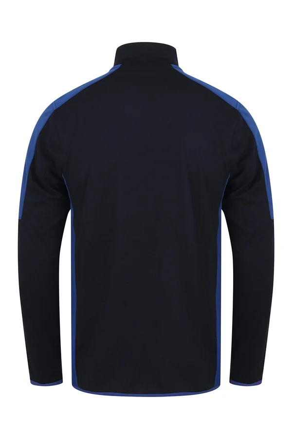 Adults 1/4 Zip Midlayer With Contrast Panelling Navy / Royal