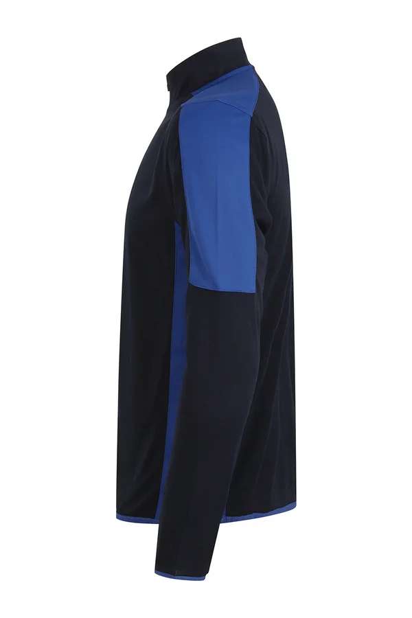 Adults 1/4 Zip Midlayer With Contrast Panelling Navy / Royal