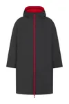 Adults All Weather Robe Black / Red