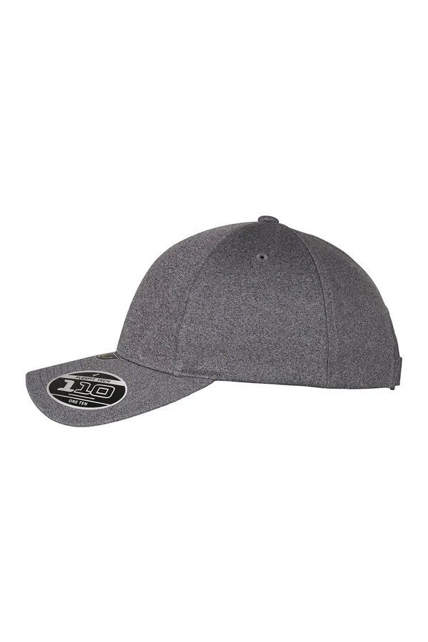 110 Melange Unipanel Cap Dark Grey
