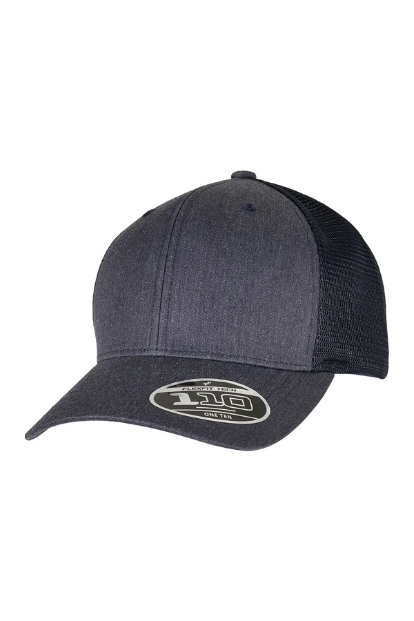 110 Flexfit Melange Trucker Cap Heather Navy