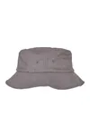 Kids´ Flexfit Cotton Twill Bucket Hat Grey