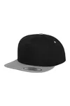 Classic 5 Panel Snapback Cap Black / Silver