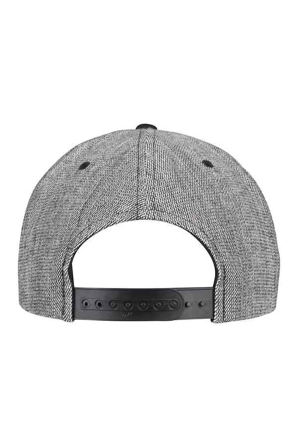 Melange Solid Snapback black melange/black