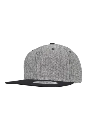 Melange Solid Snapback black melange/black