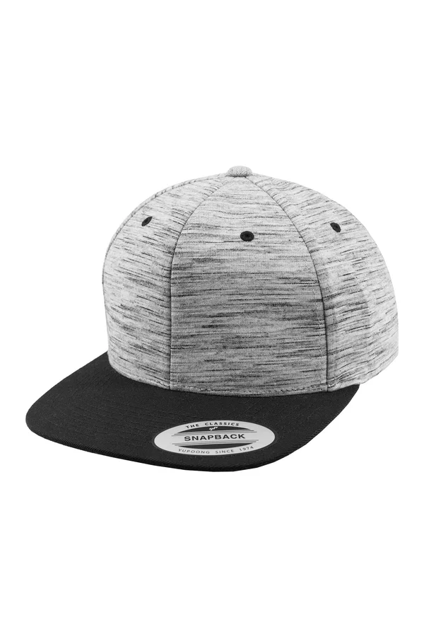 Stripes Melange Crown Snapback Grey (Stripes Melange) / Black