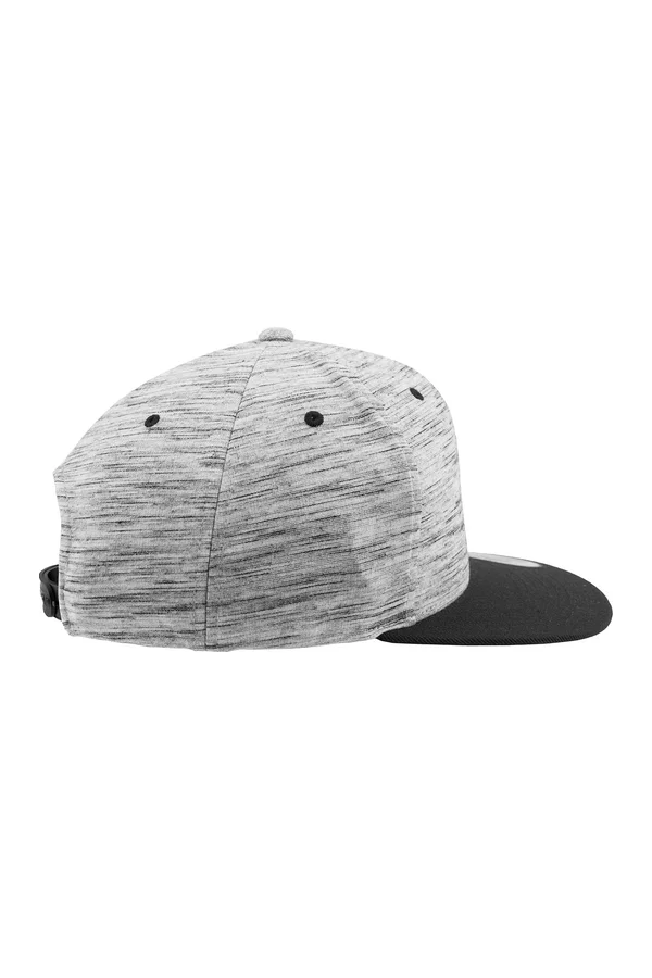 Stripes Melange Crown Snapback Grey (Stripes Melange) / Black