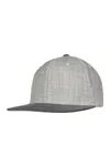 Melange Velour Snapback grey/grey