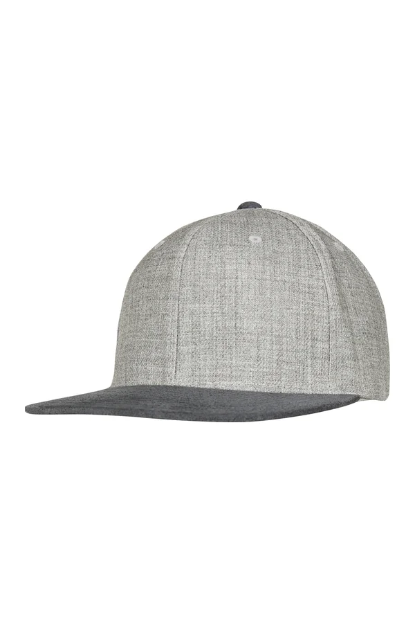 Melange Velour Snapback grey/grey