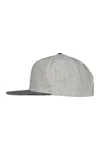 Melange Velour Snapback grey/grey