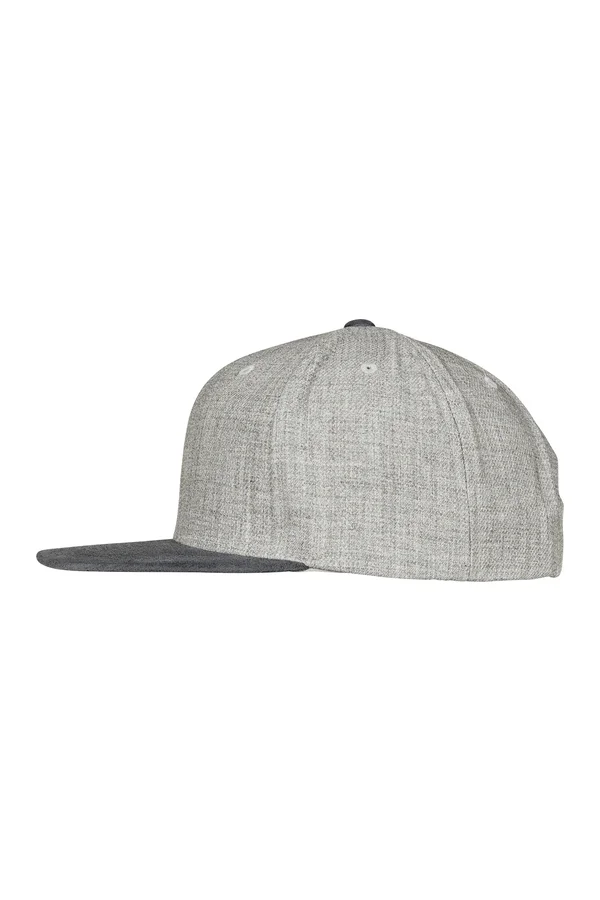 Melange Velour Snapback grey/grey