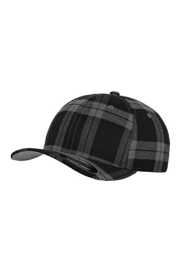 Kappe mit Tartan-Muster Black / Grey