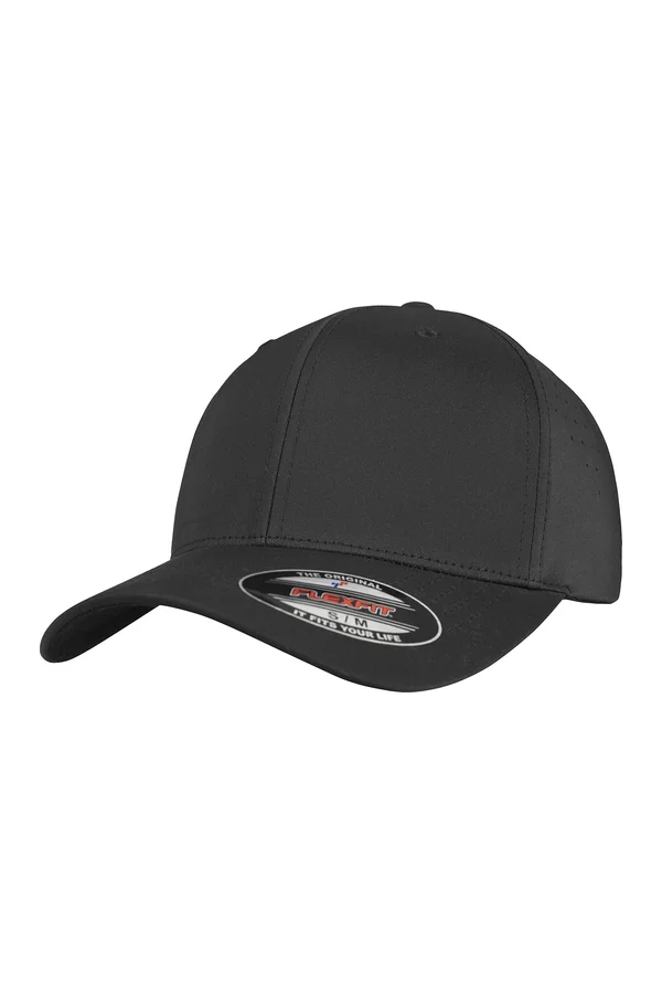 Perforierte Kappe Black