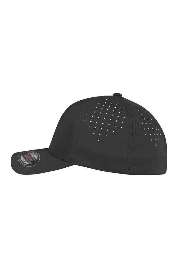 Perforierte Kappe Black