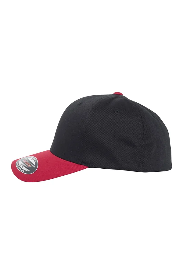 Flexfit Wooly Combed 2-Tone Cap Black / Red