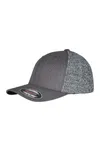 Flexfit Trucker Melange Mesh Cap black/grey melange