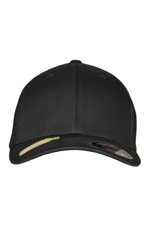 Trucker-Kappe aus recyceltem Mesh Black / Black