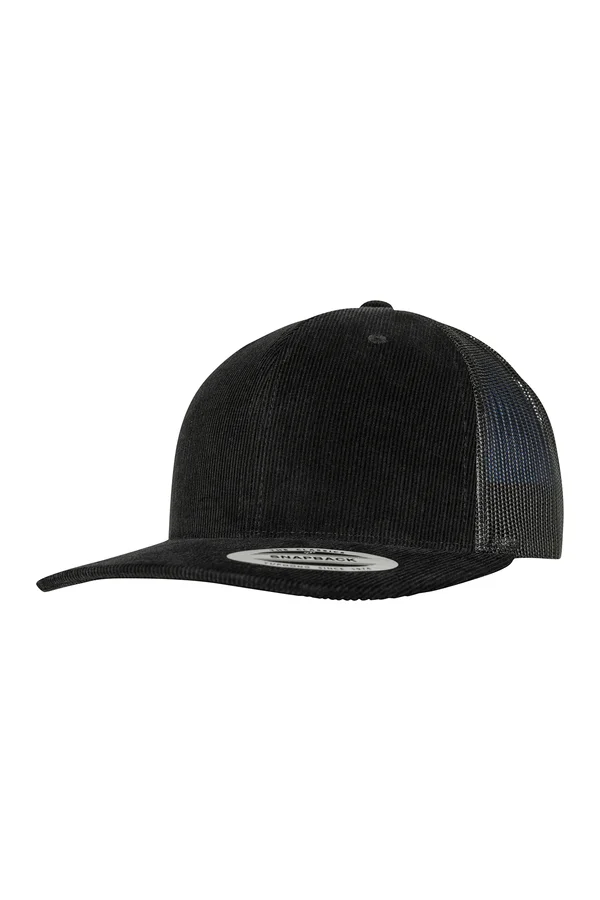Corduroy Retro Trucker Black