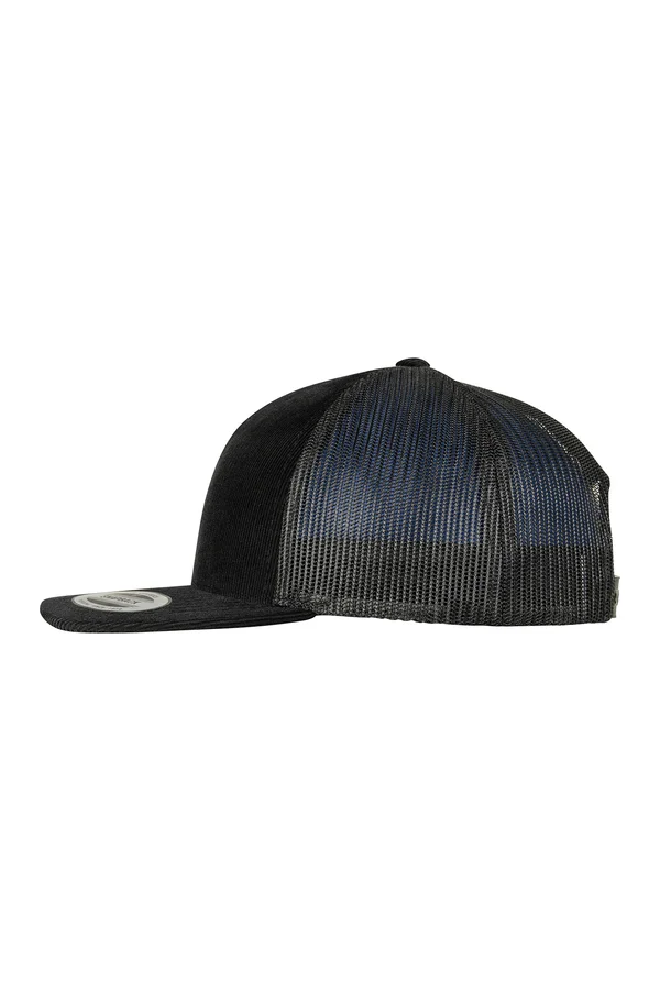 Corduroy Retro Trucker Black