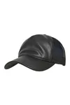 Leather Trucker Cap Black / Black