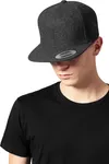Melton Wool Snapback Cap Dark Grey