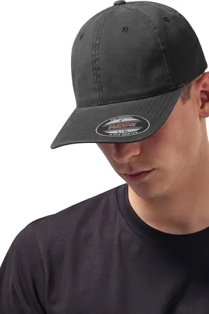 Garment Washed Cotton Dad Hat Black