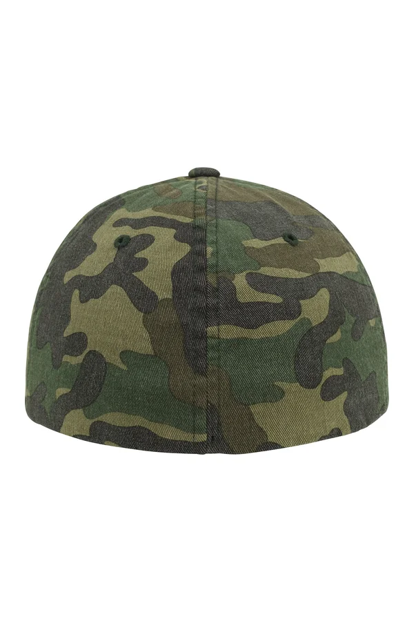 Flexfit Garmet Washed Camo Cap Green Camo
