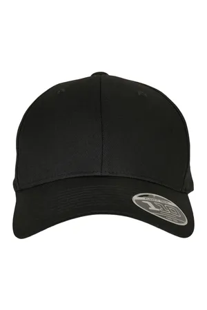 Snapback-Kappe mit gebogenem Schirm Black