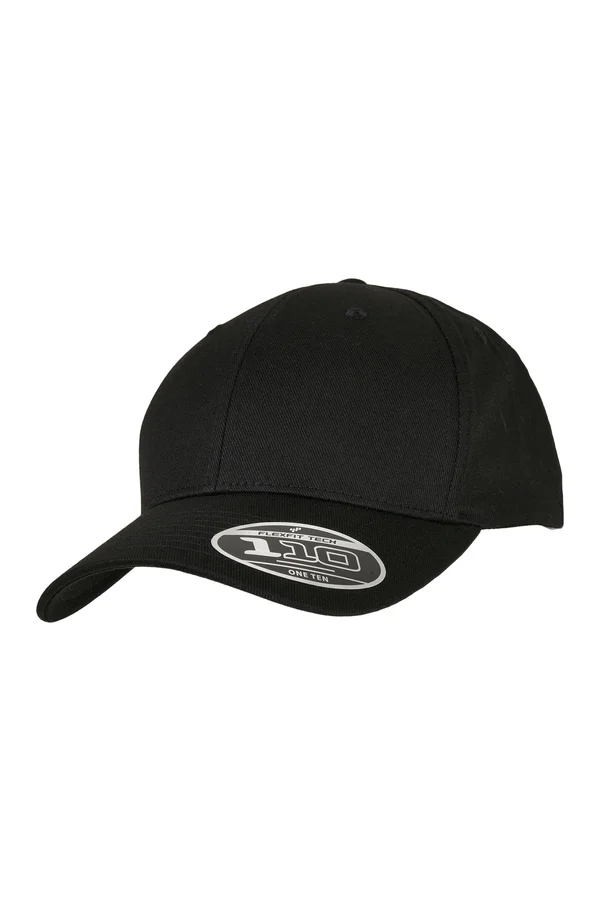 Snapback-Kappe mit gebogenem Schirm Black