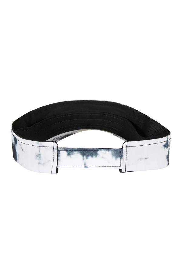 Batik Dye Curved Visor Cap Black-White