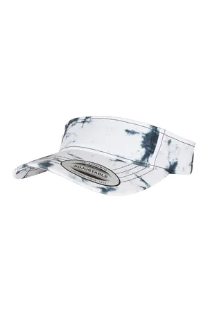 Batik Dye Curved Visor Cap Black-White