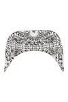 Bandana Print Visor White / Black