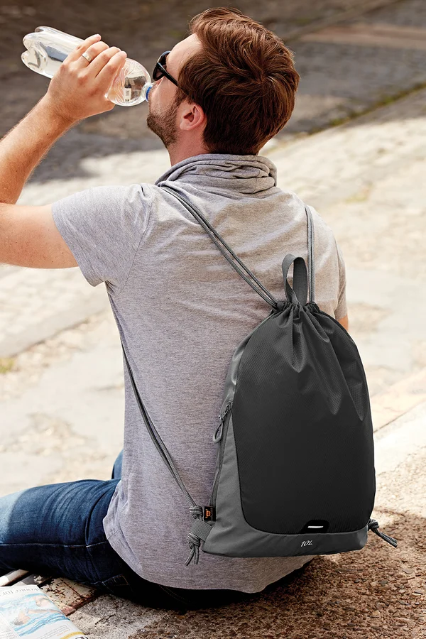 Drawstring Bag Step Black