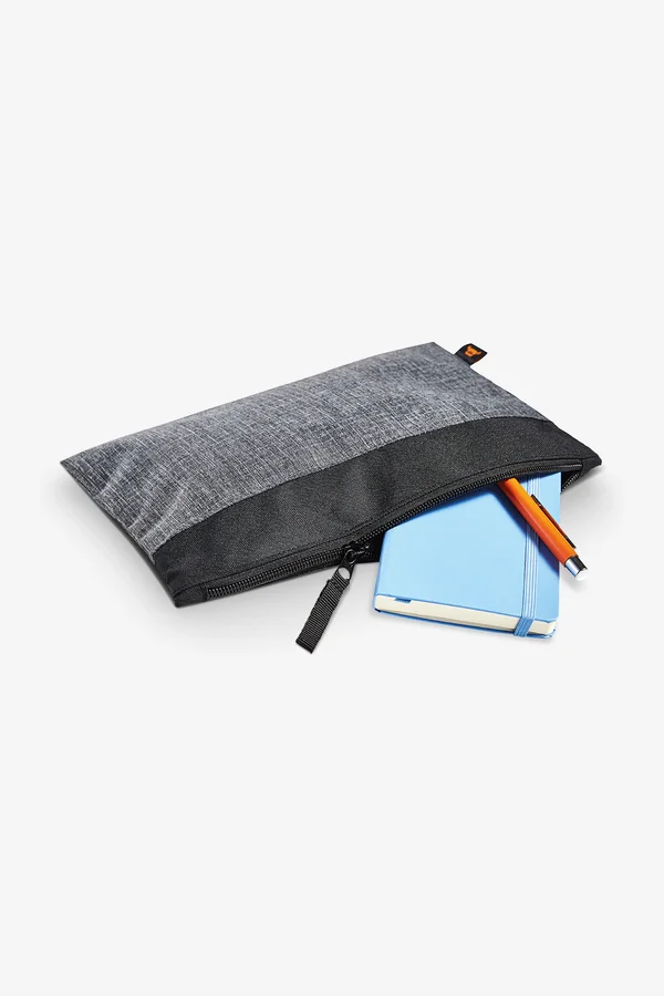 Zipper Bag Elegance Black / Grey-Sprinkle