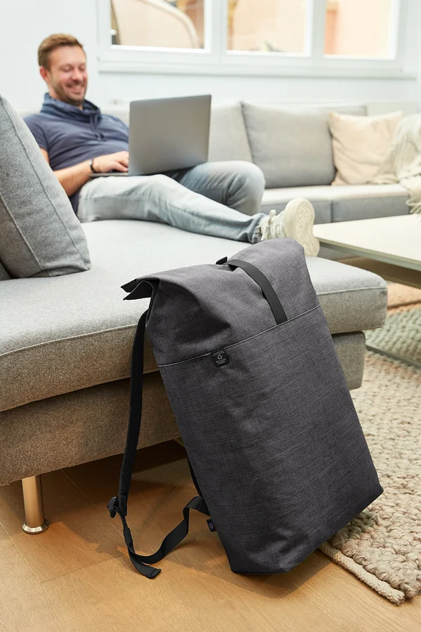 Notebook Roller Backpack Europe Grey-Sprinkle