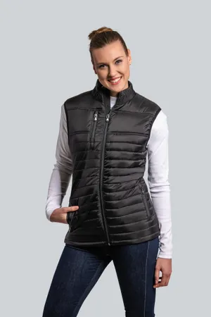 Women´s Hooded Performance Body Warmer Black