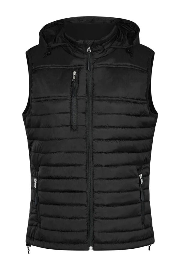 Women´s Hooded Performance Body Warmer Black