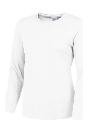 Women´s Long Sleeve Cool T Arctic White