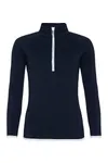 Women´s Cool 1/2 Zip Sweat French Navy / Arctic White