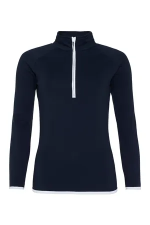 Women´s Cool 1/2 Zip Sweat French Navy / Arctic White