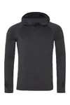 Men´s Cool Cowl Neck Top Black Slate Melange