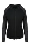 Women´s Cool Contrast Zoodie Black / Black Slate Melange