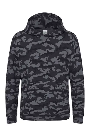Kids´ Camo Hoodie Black Camo