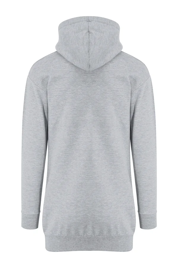 Hoodie Dress Heather Grey